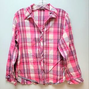 CYBERJAMMIES | Pink & Gray Plaid Pajamas, Sz. 8